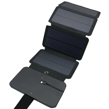 ABHU Sun Складное Зарядное Устройство Для Солнечных Батарей 5V USB-Устройства Вывода Портативных Солнечных Панелей Для Зарядки Смартфонов