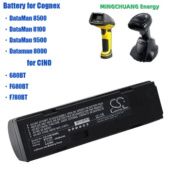 Аккумулятор для сканера штрих-кодов CINO BT2100, Cognex 124-1004R, TEMP-NP100A, 124-10000R для CINO F680BT, F780BT, Cognex DataMan 8500/8100