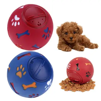 Устойчив к головоломкам, маленький размер, игра со скрипом, чистка, Интерактивные резиновые игрушки с мячом для собак, протекающий корм, жевательные принадлежности для домашних животных.