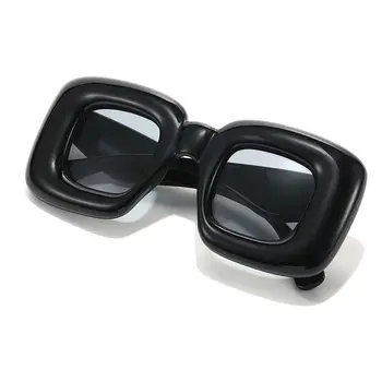 Ретро Очки UV400 Уникальные Квадратные Солнцезащитные очки Y2K Солнцезащитные очки Красные Желтые Женские оттенки