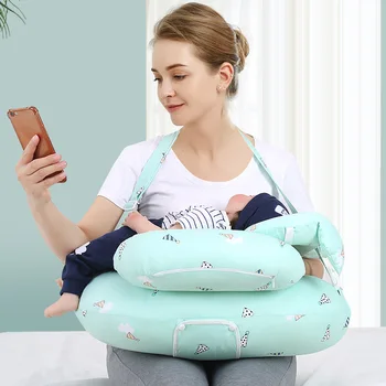 Подушка для грудного вскармливания Регулируемая Подушка для кормления новорожденных и сна Детские Аксессуары