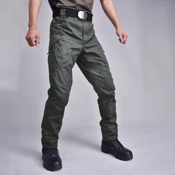 Камуфляжные тактические брюки 6XL большого размера, военные вентиляторы, мужские уличные Тонкие тренировочные брюки с несколькими карманами, брюки, комбинезон