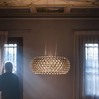 Современные акриловые подвесные светильники Led Lustre Подвесной светильник для гостиной столовой кухни гостиничного холла Бесплатная доставка