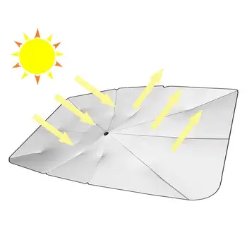 Солнцезащитный козырек на лобовое стекло, зонт, солнцезащитный козырек для автомобиля, автоматические шторы на окнах, складная конструкция для изоляции и охлаждения, подходит для внедорожника, авто.