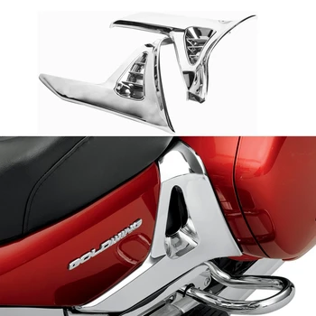 Хромированная Треугольная крышка для Honda GoldWing GL 1800 GL1800 Хромированные Левые и правые детали мотоцикла Модифицированные аксессуары