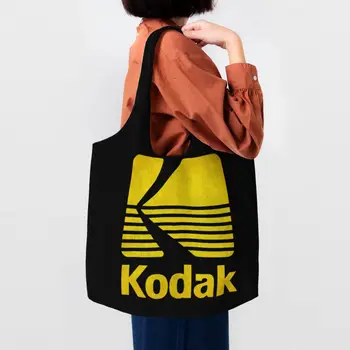 Симпатичная сумка для покупок Kodak Kodachrome, холщовая сумка для фотосъемки, сумка для покупок в продуктовых магазинах, сумка для фотографа
