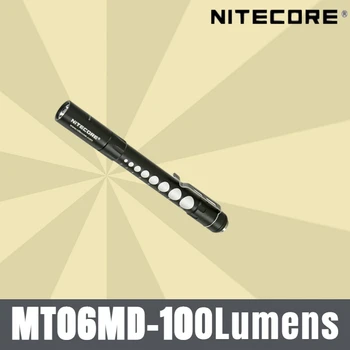 NITECORE MT06MD, специально разработанная лампа для медицинского осмотра, 180 люмен, водонепроницаемая, портативная, Работает от 2 батареек типа ААА