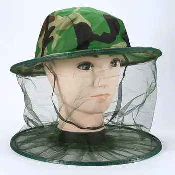 Уличная маска для лица, шляпа, сетчатый чехол для рыбалки, средство от комаров, защита от насекомых, сетчатый головной убор, Защитная кепка для кемпинга