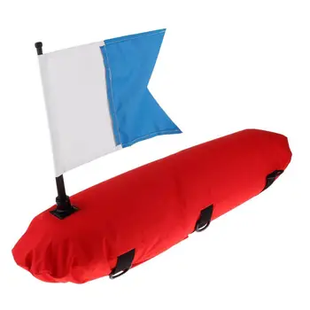 Надувной буй для подводной охоты с аквалангом и флажком для погружения дайвера