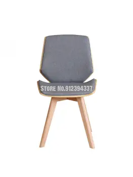 Обеденный стул в скандинавском стиле, современный минималистичный стул для переговоров, бытовой стул со спинкой из массива дерева, стул для гостевой комнаты, офис продаж, кафе