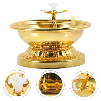Блюдо для масляной лампы, настольный Масляный храм, домашние керосиновые лампы, декор для внутреннего использования, Поделки из сплава, ретро Бытовой фонарь