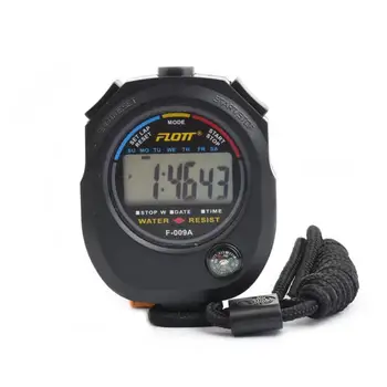 FLOTT 009A Многофункциональный электронный секундомер, однорядный 2-трековый профессиональный таймер судьи по легкой атлетике и плаванию
