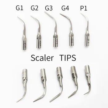 5 шт./упак. Стоматологический ультразвуковой скалер G1 G2 G3 G4 P1 с наконечниками для масштабирования