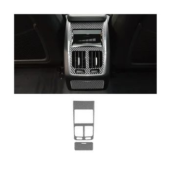 Наклейка на рамку выхода кондиционера сзади автомобиля из углеродного волокна, накладка для Volvo S90 2017-2022 Аксессуары