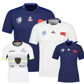 Camiseta de rugby de Francia para hombre y mujer, traje de camiseta juvenil con nombre personalizado, novedad de 2023, 2024