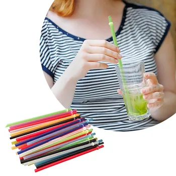 25 шт многоразового пластика для стакана, удлиненные 10 цветов, сменные одноразовые пакеты со льдом для питья для детей