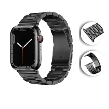 Металлический ремешок для Apple watch Ultra 49 мм 8 7 45 мм 41 мм смарт-часы из нержавеющей стали браслет для iwatch 6 5 4 3 SE 44 мм 42 мм 40 мм