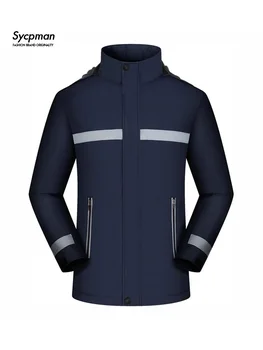 Осенне-зимнее пальто Sycpman Charge для мужчин и женщин, уличное ветрозащитное водонепроницаемое плюшевое толстое пальто, куртки с капюшоном