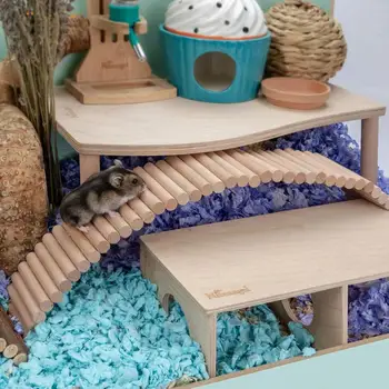Креативная игрушка-лестница для попугаев, простая установка, многофункциональная игрушка-лестница для хомяков, игрушка-лестница для домашних животных, игрушка-тренировка