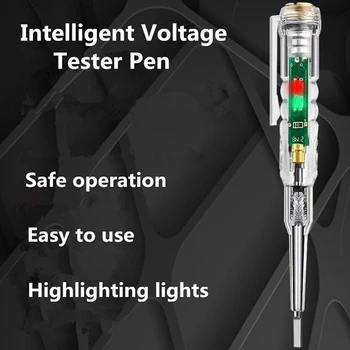 1Х интеллектуальный тестер напряжения переменного тока ручка бесконтактный индукционный тест карандаш вольтметр детектор мощности Электрическая отвертка индикаторная