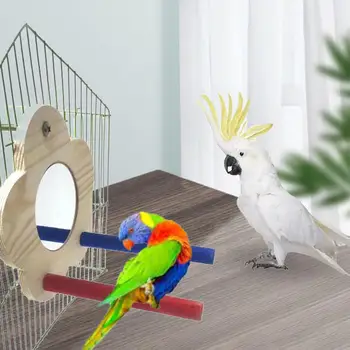 Подставка для птиц Насест для попугаев деревянная палка Платформа для волнистых попугайчиков Канарейки
