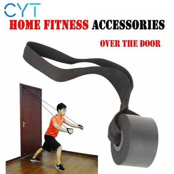 Эластичный ремень для тренировок CYT для домашнего фитнеса Унисекс, Эспандер на дверной анкерный трос, Дверная пряжка, инструмент для бодибилдинга