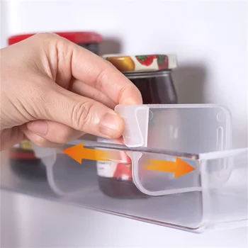 Доска для перегородки для хранения холодильника Выдвижной Пластиковый Разделитель Шина для хранения на кухне Доска-органайзер для бутылок 
