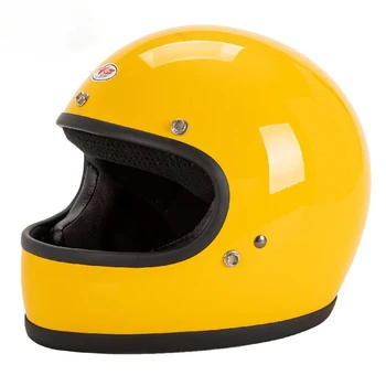 Для винтажного мотоциклетного шлема Harley DAVIDD 2 Series Rider Gears, сертифицированного US DOT ECE, полный шлем из чистого стекловолокна ручной работы