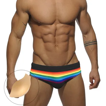 Полосатый купальник, мужские купальники с низкой талией, Модный мужской купальник, быстросохнущая пляжная одежда, Мужские Сексуальные Летние костюмы для морского серфинга, Гей 2023