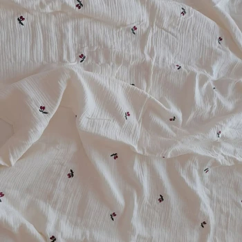 F19F Осеннее детское одеяло для сна Мягкое 6-слойное одеяло из бамбукового хлопка с принтом для младенцев