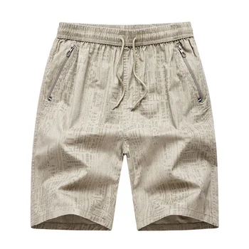 2023 Летние мужские повседневные хлопчатобумажные шорты длиной до колен, короткие брюки, мужские уличные пляжные шорты, размер L-5XL