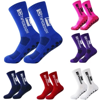 Новые противоскользящие футбольные носки Для мужчин и женщин, футбольные носки для спорта на открытом воздухе, нескользящие Мужские и женские баскетбольные теннисные спортивные носки