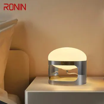 Настольная лампа RONIN Nordic Glass LED Creative Simplicity Прикроватный светильник для дома, гостиной, спальни