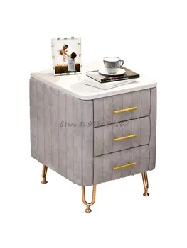 Скандинавский прикроватный столик современный легкий роскошный дом простые ins мягкая сумка прикроватный шкафчик для спальни мини небольшой шкаф для хранения