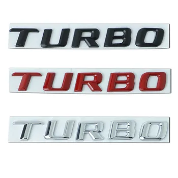 Наклейка с эмблемой Turbo, 3D Металлическая наклейка с эмблемой Turbo для Mercedes Benz C63 E300L, наклейка для ремонта бокового крыла автомобиля