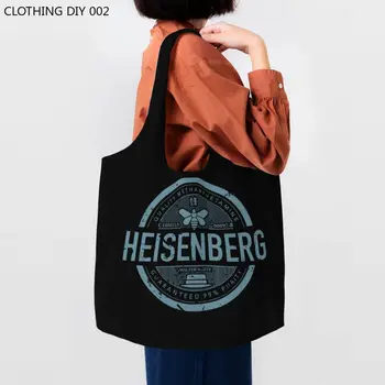 Сумка-тоут Kawaii Breaking Bad для покупок, переработанная сумка Great Heisenberg Canvas, сумки для покупок через плечо, сумка для покупок