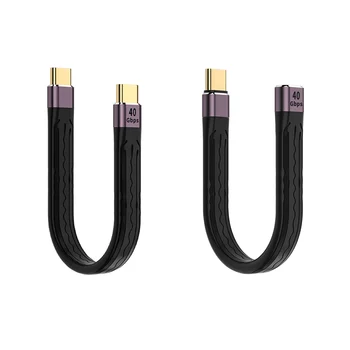 Кабель USB C Кабель быстрого зарядного устройства USB 4.0 Gen3 Type C от мужчины/женщины к мужчине Type C.