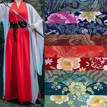 Поясной ремень в древнем стиле Японское традиционное Кимоно Пояс Журавль Вышивка Сакуры Корсет с кисточками Пояс для платья Hanfu Yukata