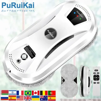 PuRuiKai ультратонкий Робот-пылесос для чистки окон, электрический стеклоочиститель limpiacristales, пульт дистанционного управления для дома