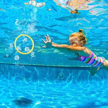 4шт Детских игрушек для дайвинга в бассейне, кольца для подводного обучения дайвингу