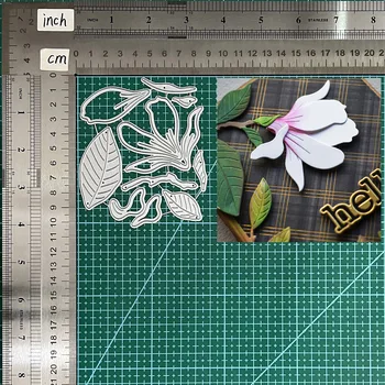2023 Новых металлических штампов набор штампов в виде цветочных листьев для вырезания вырезок своими руками Бумажные карточки с тиснением
