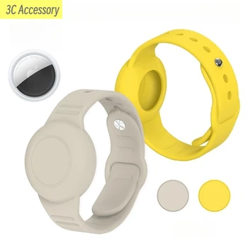 Новинка для устройства AirTag с защитой от потери, водонепроницаемый силиконовый ремешок для часов, чехол для Apple, держатель для браслета AirTag, браслет для детей