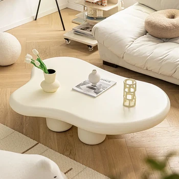 Дизайн облачного журнального столика в скандинавской гостиной, нестандартные креативные журнальные столики в кремовом стиле Tavolino Da Salotto Home Furniture WZ