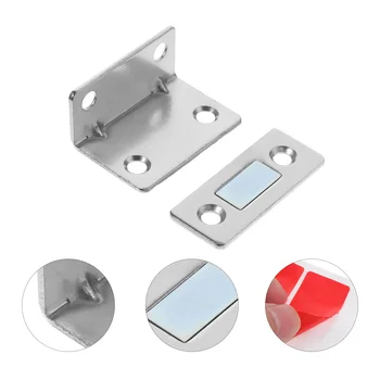 5 Комплектов магнитных защелок для шкафов, Защелкивающиеся Дверные магниты, Прочные кухонные защелки для дверей шкафов