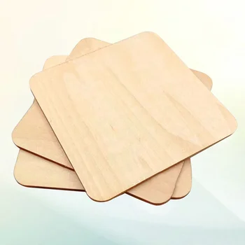 100 штук деревянных поделок размером 1 х 1 дюйм, незаконченные деревянные карточки для изготовления деревянной модели дома, корабельной школы