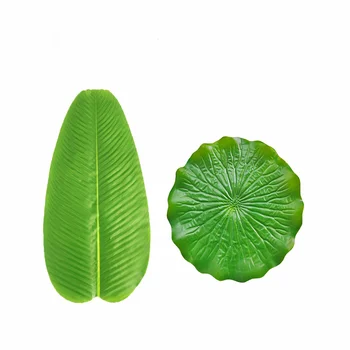 Имитация пруда, 1 шт. Листья Лотоса, лилии, Зелень, искусственный плавающий орнамент из листьев пены