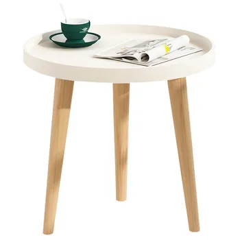 Чайный столик для маленькой семьи в скандинавском стиле, диван, приставной столик, балкон, прикроватная тумбочка для спальни, комната для аренды, гостиная, простой мини-чайный столик
