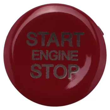 Накладка Кнопки Включения двигателя автомобиля ABS Start Stop для Alfa Romeo Giulia Stelvio 2017 2018 (Красный)