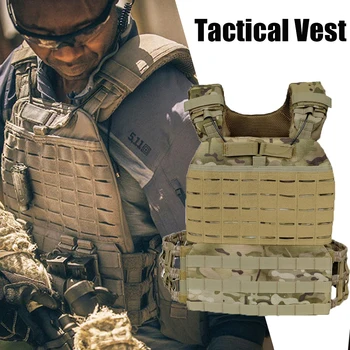 Тренировочный военно-тактический жилет для мужчин/женщин, бронежилет для ношения пластин, армейский нагрудник, Штурмовой бронежилет Molle Airsoft