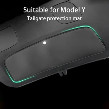 Для Tesla Модель Y, кожаная накладка для защиты багажника от загрязнений, защитная накладка для задней двери автомобиля, Накладка для защиты двери багажника, модель Y, Аксессуары для интерьера